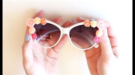 Diy Flower Sunglasses Coachella Ready Youtube