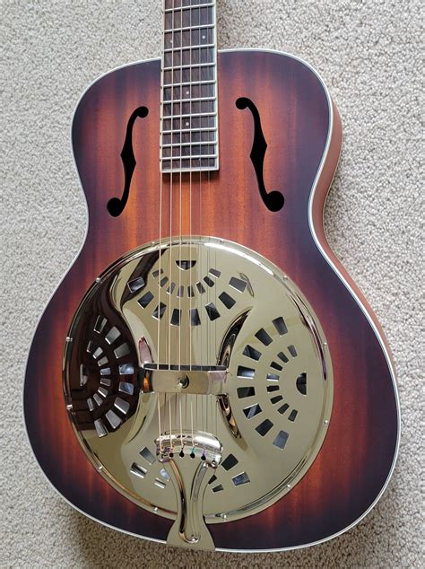 Fender Pr 180e Acoustic Electric Resonator Guitar Aged Cognac Burst