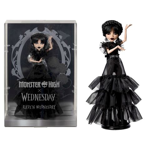 Boneca Wandinha Monster High - Boneca Monster High Wandinha Addams - Rave'N Dance Wednesday - Mattel ...
