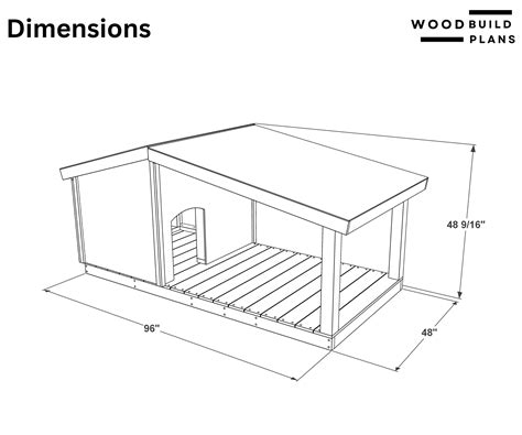 14+ Wooden Dog House Plans