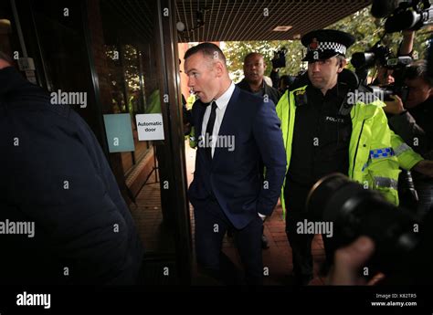 Everton Striker Wayne Rooney Arrives At Stockport Magistrates Court Where He Is Due To Appear