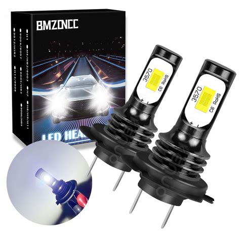 H Led Headlight Bulb Mini Size K White Csp Chips Super