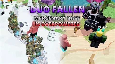 Duo Fallen Triumph With Mercenary Base Only Roblox Tower Defense