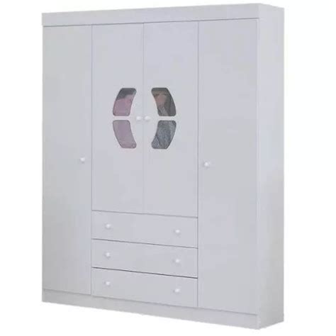 Ropero Canaã Móveis Belly 4P color blanco de mdf con 4 puertas