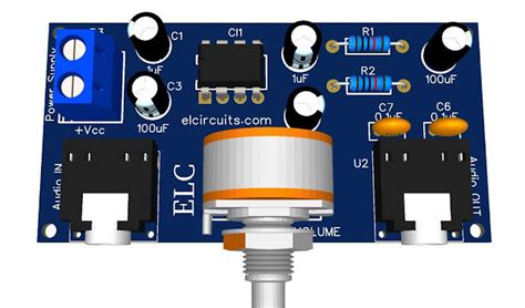 W Amplifier For Stereo Headphone Using Tda Ic Pcb Electronic