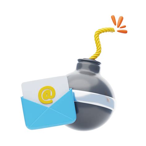 Malicious email 3D Icon. Spam mail 3D Icon 45383135 PNG