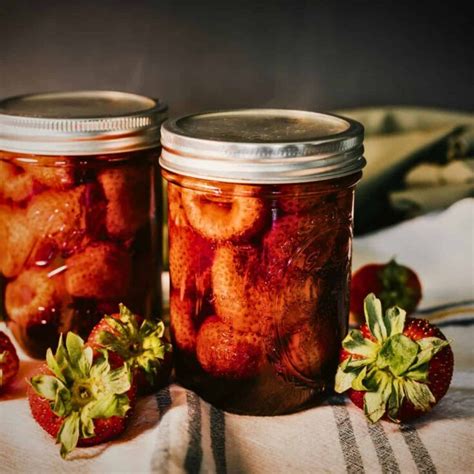 How To Can Strawberries In Syrup The Easy Juicy Way The Rustic Elk