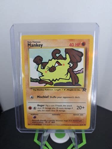 Pokémon TCG Mankey Team Rocket 61 Regular Unlimited Common eBay