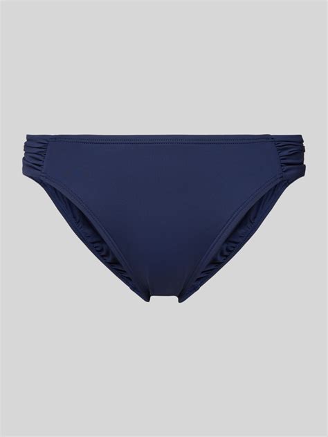 Lauren Ralph Lauren Bikini Hose Mit Seitlichen Raffungen Dunkelblau