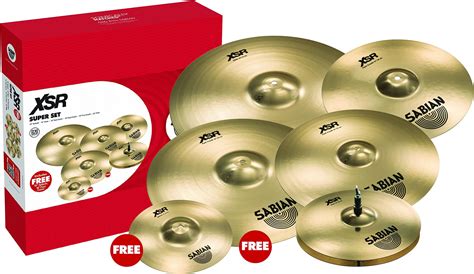 Amazon Sabian B X Inches Crash Cymbal Pack With Free