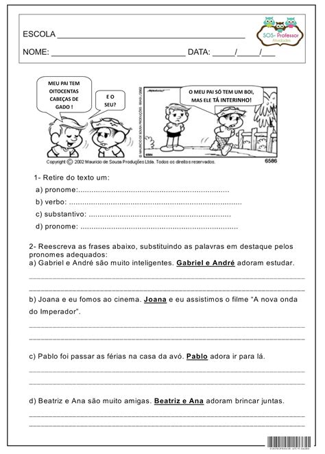Texto Para Trabalhar Pronomes