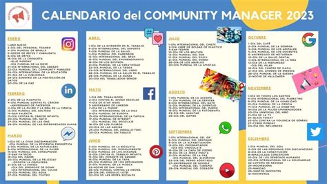 Calendario Community Manager 2023 Sucommunitymanager