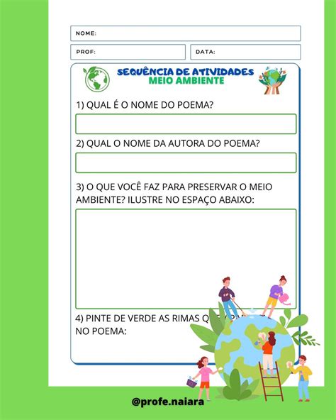 Texto Meio Ambiente 2 Ano - Sequência de atividades Meio ambiente 2° ano – Naiara Materiais Pedagógicos
