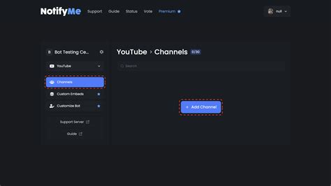 NotifyMe Guide — Adding a Channel
