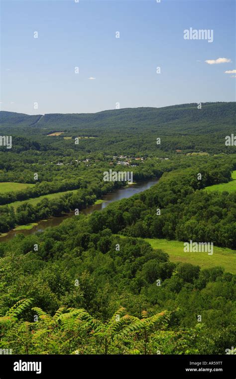 Potomac River Overlook Great Cacapon West Virginia Usa Stock Photo