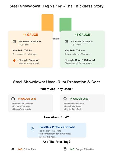 14 Gauge vs. 16 Gauge Stainless Steel: What's the Difference? - MFG Shop