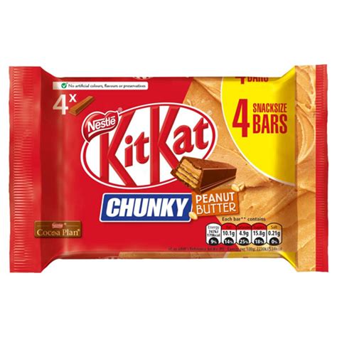 KitKat Chunky Peanut Butter 4 Bars 134g Supersavings