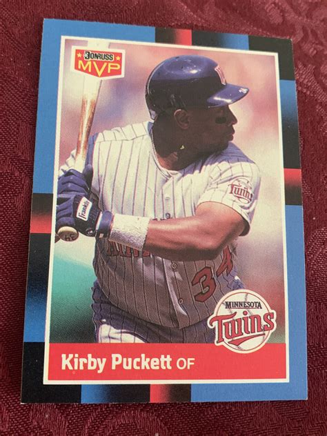 Kirby Puckett Donruss Insert Bc Minnesota Twins Mlb Hofer