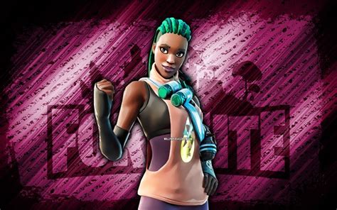 Descargar Zina Fortnite 4k Fondo Diagonal Púrpura Arte Grunge Fortnite Obras De Arte Zina