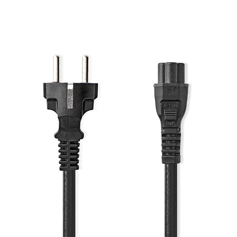 Power Cable Plug With Earth Contact Male Iec C Straight