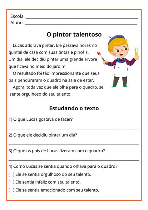 Texto Curto Para Leitura E Interpretação - 32 Textos Curtos Para Interpretação 6º Ano Com Gabarito | Mini texto ...