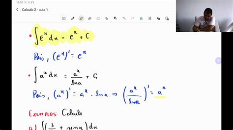 Cálculo 2 Aula 2 Algumas fórmulas de integrais indefinidas YouTube