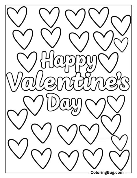 easy cute valentines coloring pages  printable pdfs