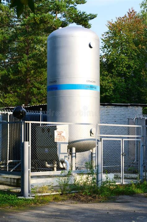 oxygen tank stock photo image  storage substance