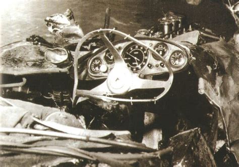 Mille Miglia 1957 The Cockpit Of Alfonso De Portago S Wrecked Ferrari