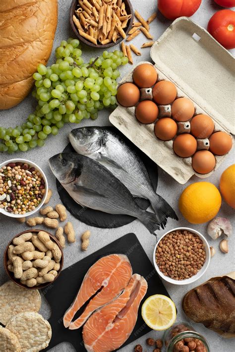Free Photo | Common food allergens for people