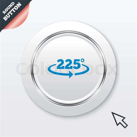 Angle 225 degrees sign icon. Geometry math symbol | Stock vector ...