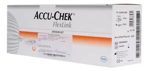 Cateter Accu chek Flexlink Cânulas 6mm Caixa C 10 Un Frete grátis