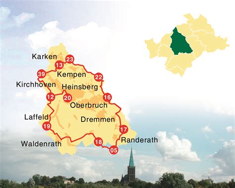 Rundweg Heinsberg Weite Felder und grüne Wiesen Radtour