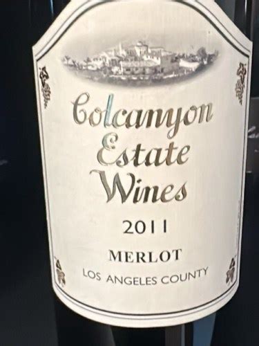 Colcanyon Estate Wines Merlot Vivino Us