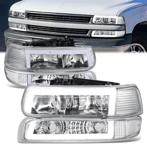 Chevy Silverado Tahoe Suburban Led Drl Chrome Housing 57 Off