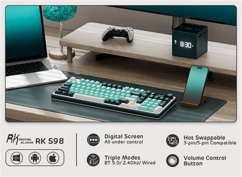 Rk Royal Kludge S98 Wireless Hot Swappable Rgb Keyboard Rkgaming