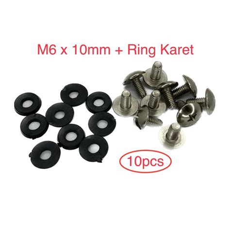 Jual Baut Body M X Mm Ring Karet Mini Gp Mini Trail Atv