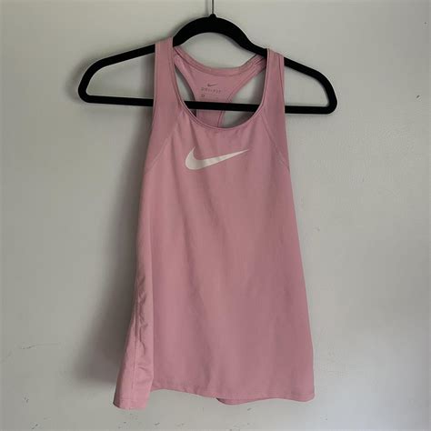 Nike Dri Fit Racerback Athletic Tank Top 💗🤍 •﻿﻿ Size Depop