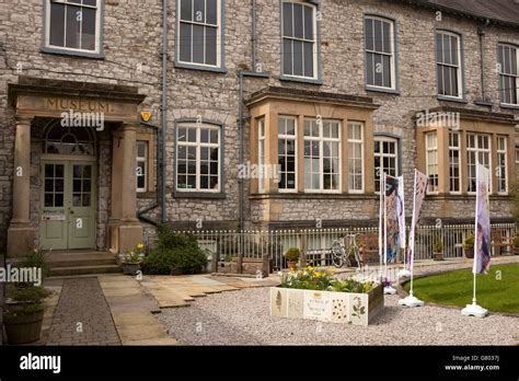 UK, Cumbria, Kendal, Station Road, Kendal Museum, exterior Stock Photo ...