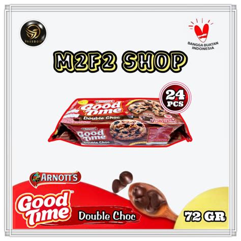 Jual Good Time Double Choco Cookies Kukis Cokelat 72 Gr Harga 24