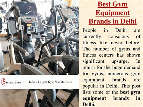 PPT - Best Gym Equipment Brands in Delhi | Brands Delhi | 9316970498