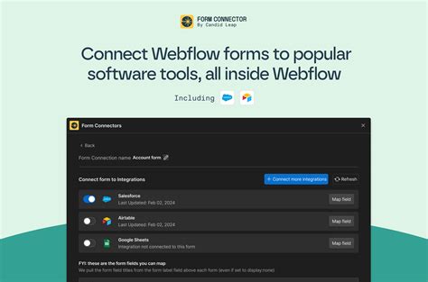 Form Connector & Webflow Integration - Webflow Apps