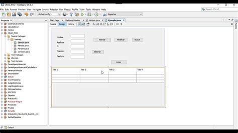 Listar Datos En Un Jtable Java Netbeans Y Mysql Youtube