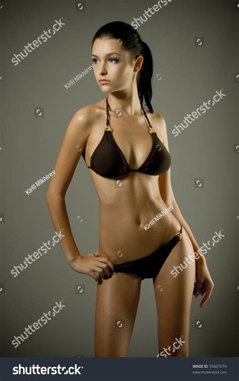 Стоковая фотография 55601074 Young Sexy Bikini Model Shutterstock
