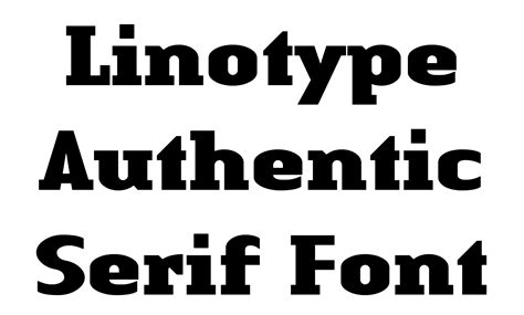 linotype authentic serif font dafont style