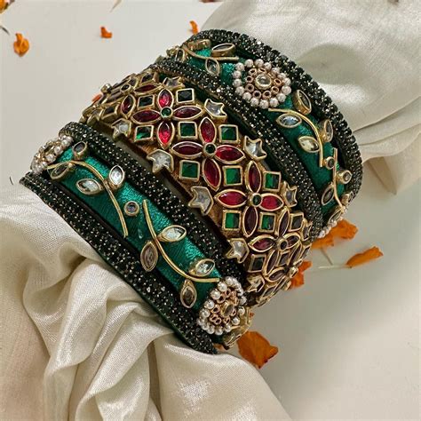 bangles design  kundan bangles  women girls fashion ideas