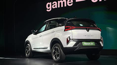 facelifted tata nexon ev breaks cover turbocharged