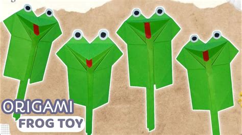 How To Make A Paper Frog Toys Origami Frog 🐸🐸 Youtube