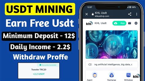 New Usdt Earning Site Latest Usdt Mining Site Usdt Investment