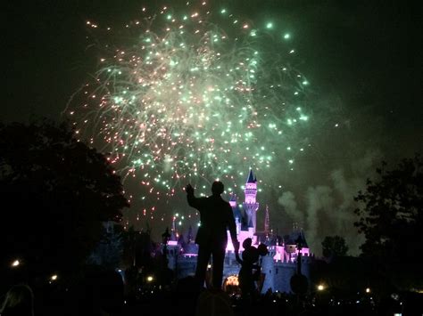 Disneyland This Is One Of My Favorite Photos Ive Taken Uncle Walt Pointing Out The Fireworks